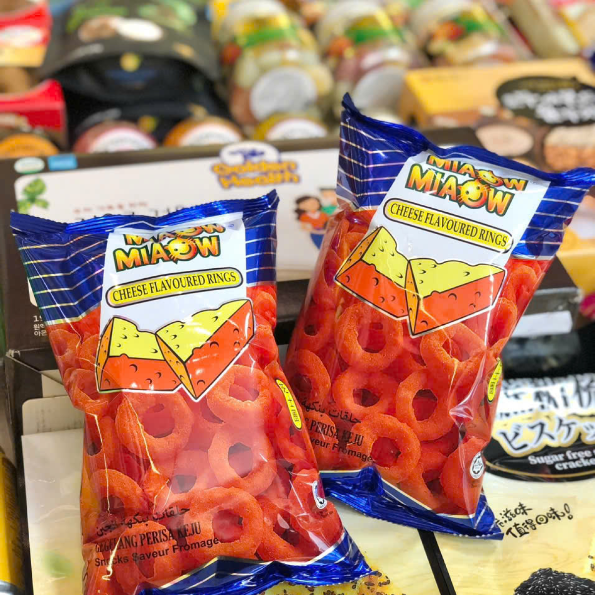 Bánh Snack Vòng Phô Mai Miaow Miaow Malaysia 60g