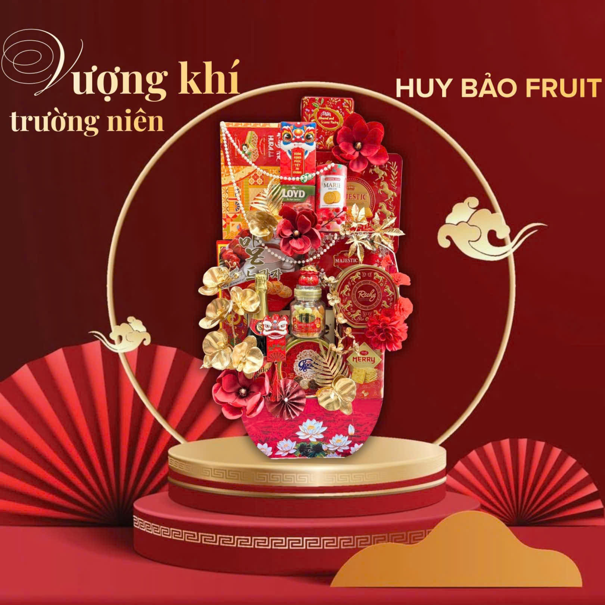 Giỏ Quà Tết Huy Bảo Hóc Môn - Vượng Khí Trường Niên