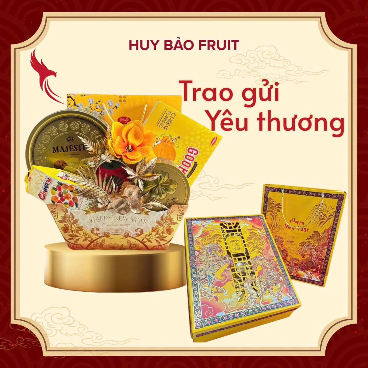 Giỏ Quà Tết Huy Bảo Hóc Môn - Trao Gửi Yêu Thương