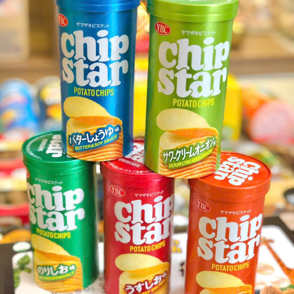 Snack bim bim khoai tây YBC Chip Star 50g đủ vị Nhật