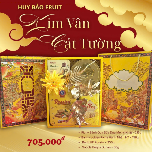 Giỏ Quà Tết Huy Bảo Hóc Môn - Kim Vân Cát Tường